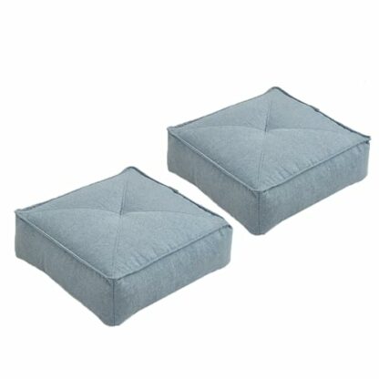 GIZNXBA Meditation Floor Pillow Set Of 2, Square Floor Pillow Seating For Adults Kids, 40x40 Cm Cushion Floor Pillow For Living Room Tatami, Sitting Yoga - Image 2