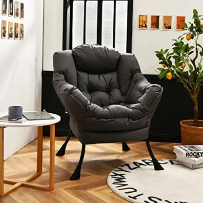 GORELAX Lazy Chair with Ottoman, Polyester, Metal 2 GORELAX Lazy Chair with Ottoman, Polyester, Metal - Image 2