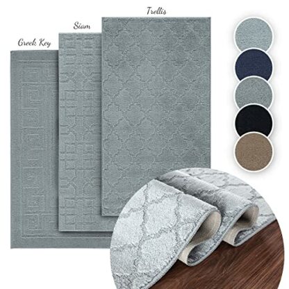 GULLAMBO Door Mat - Non Slip Mat For Tiles Lino lamination Wood Flooring - Washable Front Door Mat Inside, Super Absorbent Dirt Trapper - Kitchen Door Mats Indoor Hallway Runner Rugs (9mm thick) - Image 4