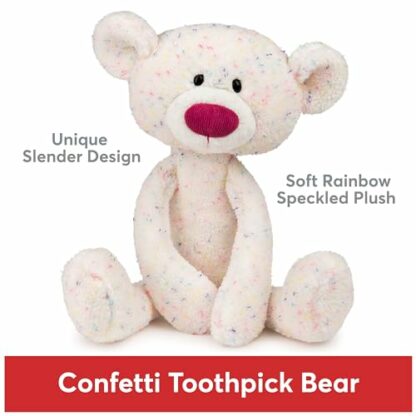 GUND Toothpick Confetti, Teddy Bear Stuffed Animal for Ages 1 and Up, Rainbow, 15” - Image 3