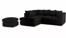 Germodify JUMBO CORD LEFT/RIGHT HAND CORNER SOFA SUITE SET + FOOTSTOOL (7 COLOURS)