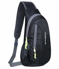Gisdanchz Waterproof Lightweight Nylon Sling Rucksack Bag for Sports and Outdoor