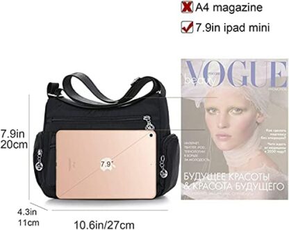 Gladdon Crossbody Bags for Women Casual Handbags & Shoulder Bags Nylon Tote Bag Lightweight Waterproof Messenger Bag Anti Theft Bag - Image 3