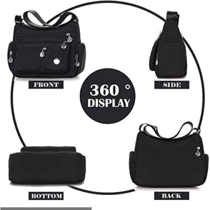 Gladdon Crossbody Bags for Women Casual Handbags & Shoulder Bags Nylon Tote Bag Lightweight Waterproof Messenger Bag Anti Theft Bag - Image 4