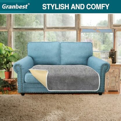 Granbest 2024 Non-Slip Sofa Seat Covers 3 Seater Thick Sofa Cover Sofa Protectors from Pets Universal for All Seasons - Image 3