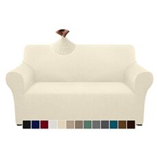 Granbest Checkered Couch Cover High Stretch Sofa Cover Washable Sofa Slipcover for Dogs Pets Slip Resistant Furniture Protector