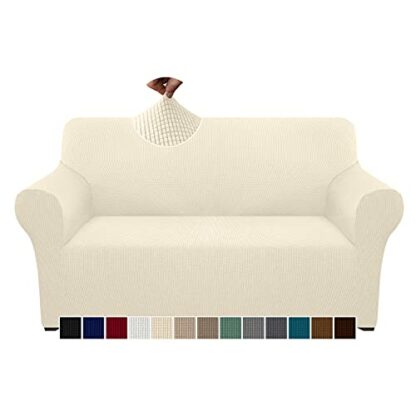 Granbest Checkered Couch Cover High Stretch Sofa Cover Washable Sofa Slipcover for Dogs Pets Slip Resistant Furniture Protector 2 Granbest Checkered Couch Cover High Stretch Sofa Cover Washable Sofa Slipcover for Dogs Pets Slip Resistant Furniture Protector - Image 2