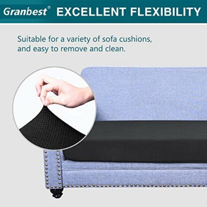 Granbest Premium Water-Repellent Sofa Seat Cushion Covers High Stretch Jacquard Fabric Couch Seat Slipcover Protector - Image 4