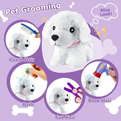 HERSITY Kids Vet Kit Dog Grooming Toy Pet Care Role Play Games Animal Dolls Pretend Play Pet Carrier Set Toys 3 4 5 Year Old Girls Boys Children Gifts 3 HERSITY Kids Vet Kit Dog Grooming Toy Pet Care Role Play Games Animal Dolls Pretend Play Pet Carrier Set Toys 3 4 5 Year Old Girls Boys Children Gifts - Image 3