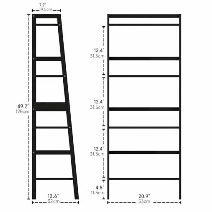 HITNET Ladder Shelf with 4-Tier Open Shelves - Image 4
