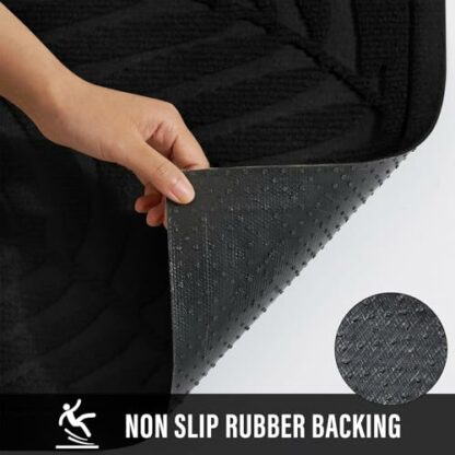 HIYARD Front Door Mat, Absorbent Resist Dirt Welcome Door Mat Indoor Outdoor, Waterproof Doormat, Durable Non Slip Backing, Fade Resistant, Low Profile Entry Mat for Entryway - Image 4