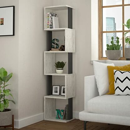 HOCUS PICUS Piri 5 Tier Cube Bookcase, Open Shelving Display Storage Unit Office, Living Room Furniture, Modern Free Standing Display Corner | Wall Bookcase with Many Colour Options - Image 2