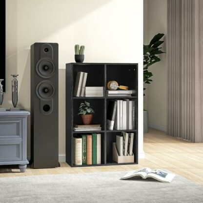 HOMCOM Cubic Cabinet Bookcase Shelves Storage Display for Study, Living Room, Home Office - Image 3