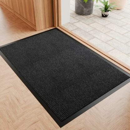 HOMEK Indoor And Outdoor Door Mat, Non Slip Door Mat, Super Soft Absorbent, Dust Grabbing Entrance Rug, Machine Washable Door Mat - Image 3