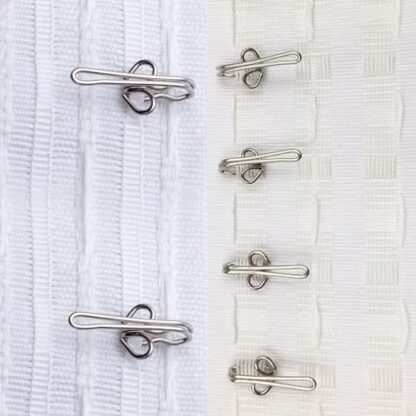 HRLORK Curtain Hooks Silver Metal Curtain Hooks Drapery Hooks for Curtain of Window Study Bedroom Livingroom - Image 4