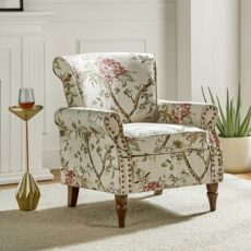 HULALA HOME Modern Accent Chair with Wood Legs