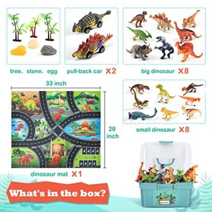 HahaGift Dinosaur Toys for 3 2 4 5 6 Year Old Boys Gifts, Dinosaur Games for Kids Toys Age 3 4 5 6 7 Year Old Boy Toys, Dinosaur Figures Play Mat Set for Boys Toys Age 2-5 Gifts for 3-6 Year Old Girls 3 HahaGift Dinosaur Toys for 3 2 4 5 6 Year Old Boys Gifts, Dinosaur Games for Kids Toys Age 3 4 5 6 7 Year Old Boy Toys, Dinosaur Figures Play Mat Set for Boys Toys Age 2-5 Gifts for 3-6 Year Old Girls - Image 3
