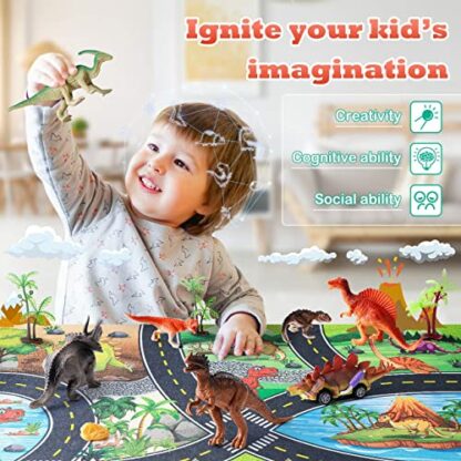HahaGift Dinosaur Toys for 3 2 4 5 6 Year Old Boys Gifts, Dinosaur Games for Kids Toys Age 3 4 5 6 7 Year Old Boy Toys, Dinosaur Figures Play Mat Set for Boys Toys Age 2-5 Gifts for 3-6 Year Old Girls 4 HahaGift Dinosaur Toys for 3 2 4 5 6 Year Old Boys Gifts, Dinosaur Games for Kids Toys Age 3 4 5 6 7 Year Old Boy Toys, Dinosaur Figures Play Mat Set for Boys Toys Age 2-5 Gifts for 3-6 Year Old Girls - Image 4