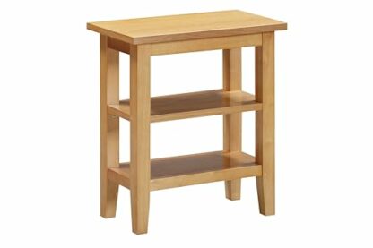 Hallowood Furniture Aston Oak Effect Side Table with Shelves, Wooden Coffee Table, Bedside Table, Console Table, End Table, Plant Stand, Lamp Tables, Small Table for Small Spaces 4 Hallowood Furniture Aston Oak Effect Side Table with Shelves, Wooden Coffee Table, Bedside Table, Console Table, End Table, Plant Stand, Lamp Tables, Small Table for Small Spaces - Image 4