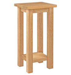 Hallowood Furniture Waverly Oak Side Table, Solid Wooden Sofa Table in Light Oak, Bedside Table, Coffee Table for Living Room, Oak Plant Stand, Small Telephone Table