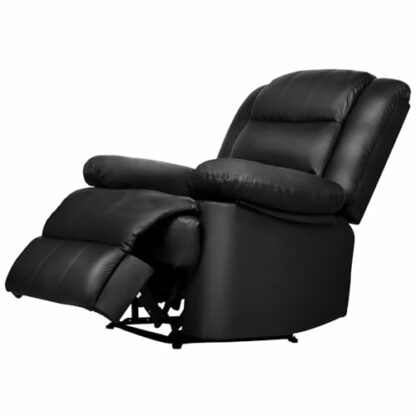 Hamlody Recliner Armchair Reclining Chairs Living Room PU Leather Padded Seat Sofa Chair with Manual Adjustable Legrest and Backrest for Lounge,Home,Cinema,Bedroom - Image 2