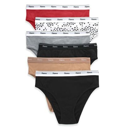 Hanes Women's Originals Panties Pack, Breathable Cotton Stretch Underwear, 6-Pack - Image 2
