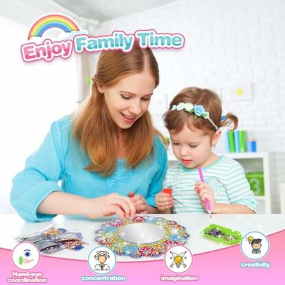 Hapikids Arts and Crafts for Kids, Gifts for 6-10 Year Olds Girls Toys Age 5 6 7 8 9 Year Olds Girls Gifts Diamond Art for Kids Craft Set Craft Kits for Kids Age 8 9 10 Girls Birthday Presents Mirror 3 Hapikids Arts and Crafts for Kids, Gifts for 6-10 Year Olds Girls Toys Age 5 6 7 8 9 Year Olds Girls Gifts Diamond Art for Kids Craft Set Craft Kits for Kids Age 8 9 10 Girls Birthday Presents Mirror - Image 3