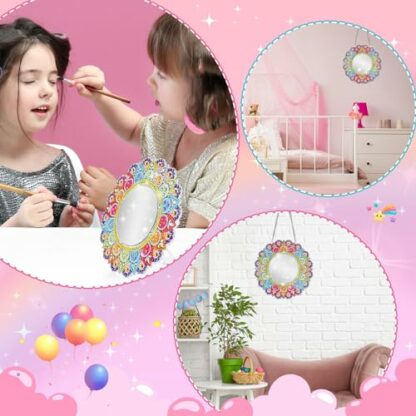 Hapikids Arts and Crafts for Kids, Gifts for 6-10 Year Olds Girls Toys Age 5 6 7 8 9 Year Olds Girls Gifts Diamond Art for Kids Craft Set Craft Kits for Kids Age 8 9 10 Girls Birthday Presents Mirror 4 Hapikids Arts and Crafts for Kids, Gifts for 6-10 Year Olds Girls Toys Age 5 6 7 8 9 Year Olds Girls Gifts Diamond Art for Kids Craft Set Craft Kits for Kids Age 8 9 10 Girls Birthday Presents Mirror - Image 4
