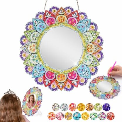 Hapikids Arts and Crafts for Kids, Gifts for 6-10 Year Olds Girls Toys Age 5 6 7 8 9 Year Olds Girls Gifts Diamond Art for Kids Craft Set Craft Kits for Kids Age 8 9 10 Girls Birthday Presents Mirror 2 Hapikids Arts and Crafts for Kids, Gifts for 6-10 Year Olds Girls Toys Age 5 6 7 8 9 Year Olds Girls Gifts Diamond Art for Kids Craft Set Craft Kits for Kids Age 8 9 10 Girls Birthday Presents Mirror - Image 2