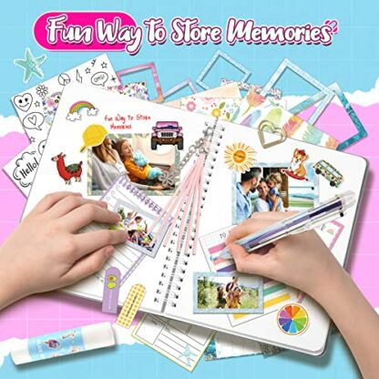HappyKidsClub Create Your Own Dream Journal Kits for Girls- Art Supplies/Scrapbook Kit/Diary Gift/Decorate Your Planner - Image 3