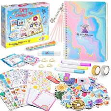 HappyKidsClub Create Your Own Dream Journal Kits for Girls- Art Supplies/Scrapbook Kit/Diary Gift/Decorate Your Planner