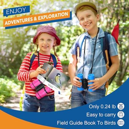 HappyKidsClub Kids Binoculars Toys for Boys Gilrs-Educational Learning/Hunting Hiking/Birthday Presents - Image 3