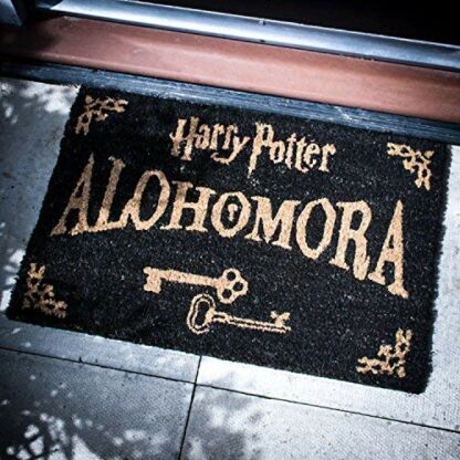 Harry Potter Alohomora Door Mat, Black and Gold - Image 3