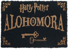 Harry Potter Alohomora Door Mat, Black and Gold