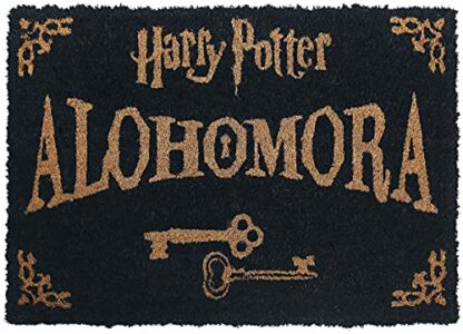 Harry Potter Alohomora Door Mat, Black and Gold - Image 2