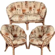 Hartfords Replacement Cushions for a Bahama/Chelsea suite of conservatory cane furniture (CUSHIONS ONLY) (3 piece Suite, Tai Pai Peach)