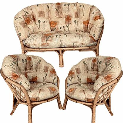 Hartfords Replacement Cushions for a Bahama/Chelsea suite of conservatory cane furniture (CUSHIONS ONLY) (3 piece Suite, Tai Pai Peach) - Image 2