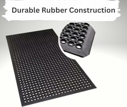 Heavy Duty Rubber Entrance Ramp Mat 90 x 150cm(0.9m x 1.5m)| XL Anti-Slip with Drainage Holes |Durable Indoor/Outdoor Safety Floor Mat |Anti Fatique, wheelchair Friendly |Ideal for Home, Office, Shops - Image 4