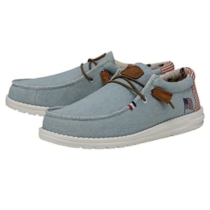Hey Dude Wally Linen - Casual Mens Shoes - Lightweight Comfort - Ergonomic Memory Foam Insole - Designed in Italy and California 4 Hey Dude Wally Linen - Casual Mens Shoes - Lightweight Comfort - Ergonomic Memory Foam Insole - Designed in Italy and California - Image 4