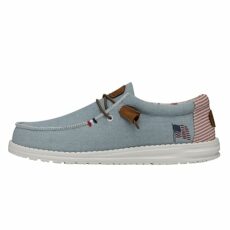 Hey Dude Wally Linen - Casual Mens Shoes - Lightweight Comfort - Ergonomic Memory Foam Insole - Designed in Italy and California