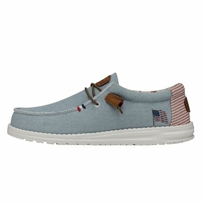 Hey Dude Wally Linen - Casual Mens Shoes - Lightweight Comfort - Ergonomic Memory Foam Insole - Designed in Italy and California 2 Hey Dude Wally Linen - Casual Mens Shoes - Lightweight Comfort - Ergonomic Memory Foam Insole - Designed in Italy and California - Image 2