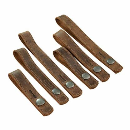 Hide & Drink, Leather Curtain Tieback (6 Pack), for Thin or Thick Window Drapes, Home & Office Decoration, Accessories, Handmade Includes 101 Year Warranty :: Bourbon Brown - Image 4