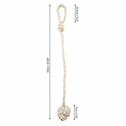 Himtop A Pair of Curtain Rope Tiebacks Hand Knitting Curtain Tie Back with Single Ball for Home Decoration (2PCS) 3 Himtop A Pair of Curtain Rope Tiebacks Hand Knitting Curtain Tie Back with Single Ball for Home Decoration (2PCS) - Image 3