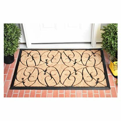 Home & More 100182436 Applegate Doormat, 24" x 36" x 1", Natural/Black - Image 4