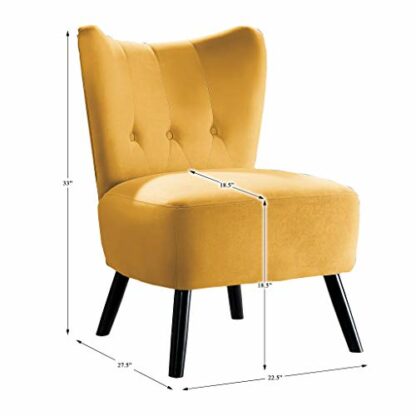 Homelegance 1166 Velvet Upholstered Accent Chair - Image 4