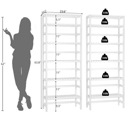 Homykic 6-Tier Bookcase - Image 4