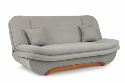 Honeypot - Sofa - Weronika - Storage Sofa Bed - 3 Seater - Footstool - Grey Fabric - Image 2