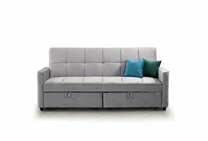 Honeypot - Sofabed - Elegance - 3 Seater - Large Sofabed - Plush Grey, Plush Marine, Plush Teal - Plush Fabric - Image 3