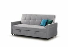 Honeypot - Sofabed - Elegance - 3 Seater - Large Sofabed - Plush Grey, Plush Marine, Plush Teal - Plush Fabric
