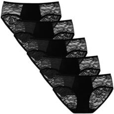 INNERSY Lace Knickers for Women Multipack Ladies Underwear Sexy Stretchy Hipster Panties Pack of 5